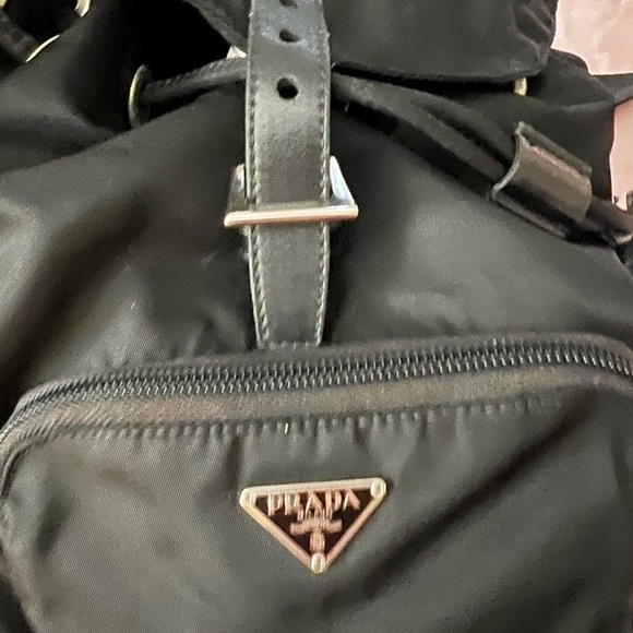 Prada small Tesuto nylon and leather backpack - Picture 4 of 5